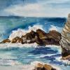WAVES AND ROCKS Series No. 5
10x14 unframed.......................$150